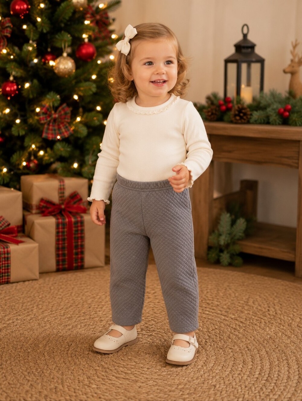NWT TBBC The Beaufort Bonnet Company Mitzy Sue Slacks Grantley Gray 2T